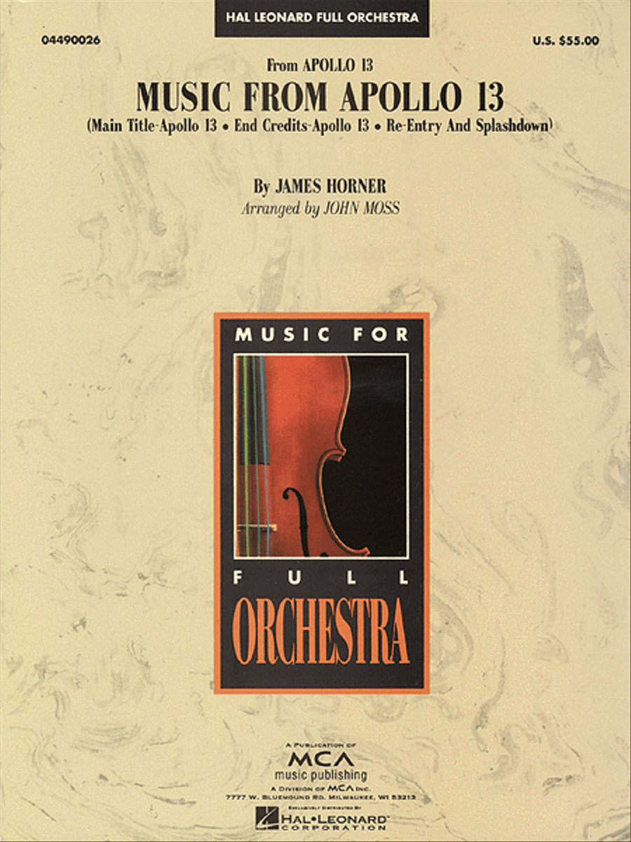 Music from “Apollo 13” Full Orchestra scores gallery preview page 1