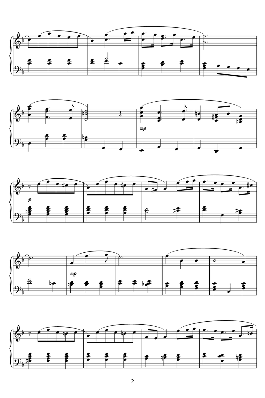 Bist Du Bei Mir (You Are With Me) Piano Solo scores gallery preview page 2