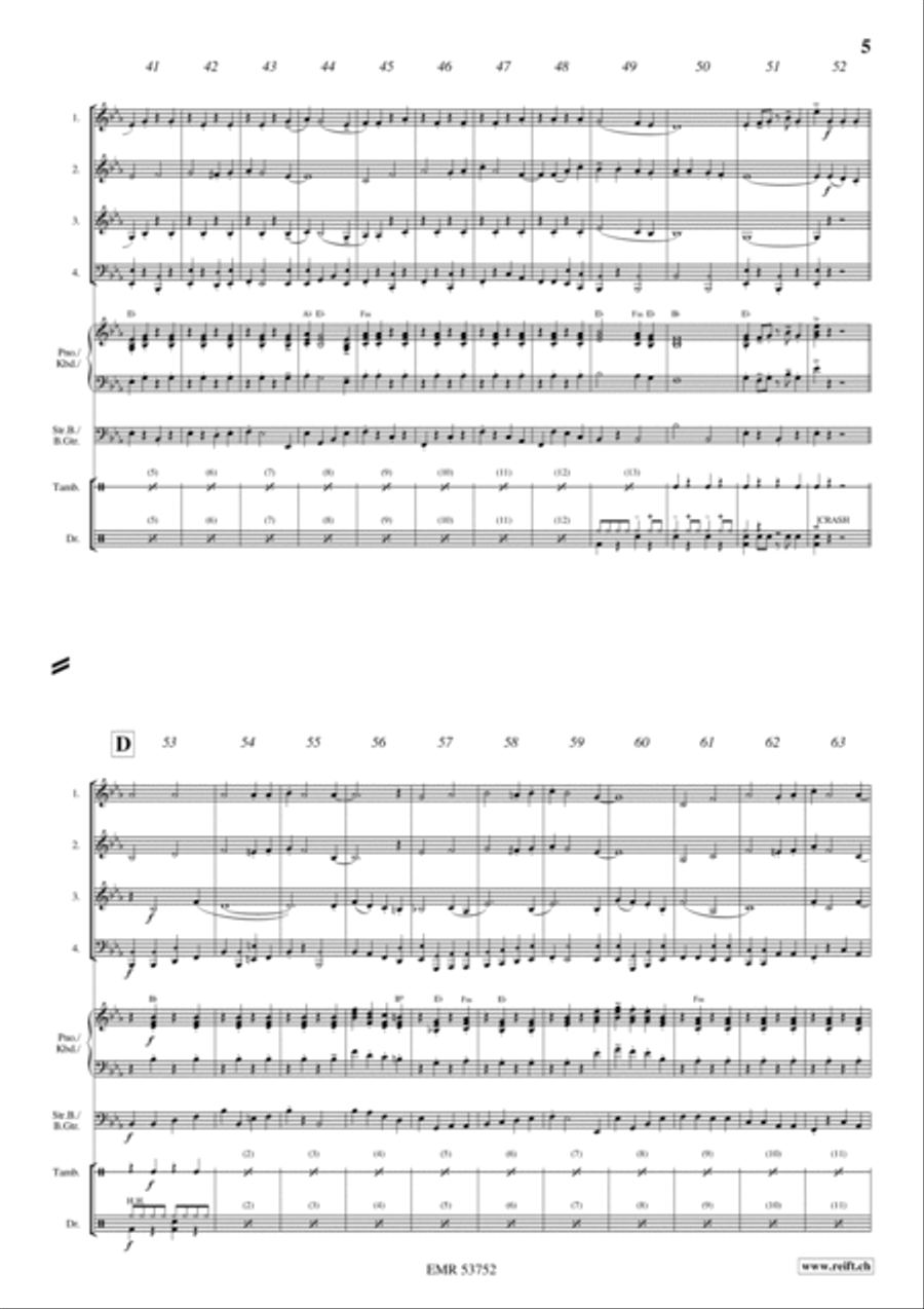 Hessen March Woodwind Quartet scores gallery preview page 4