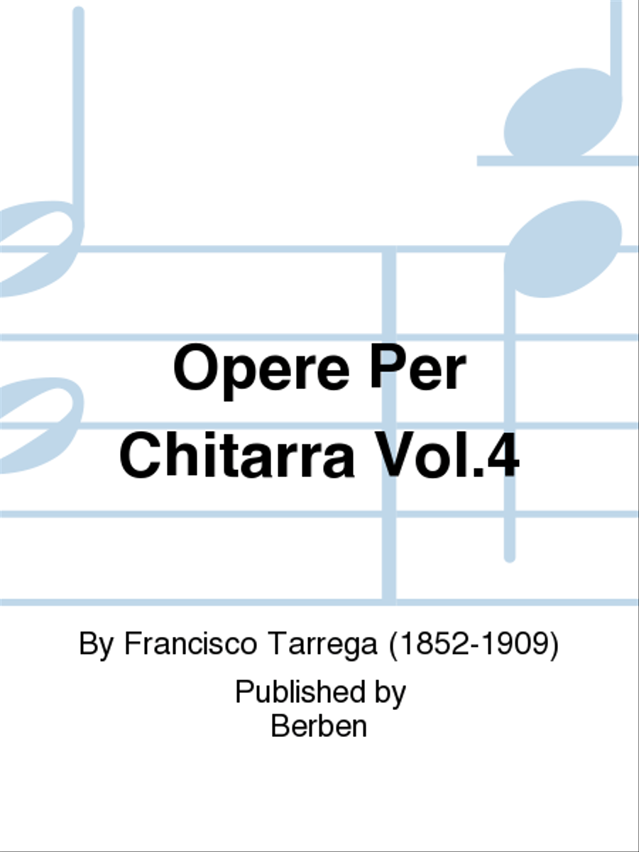 Opere Per Chitarra Vol. 4 Chamber Music scores gallery preview page 1