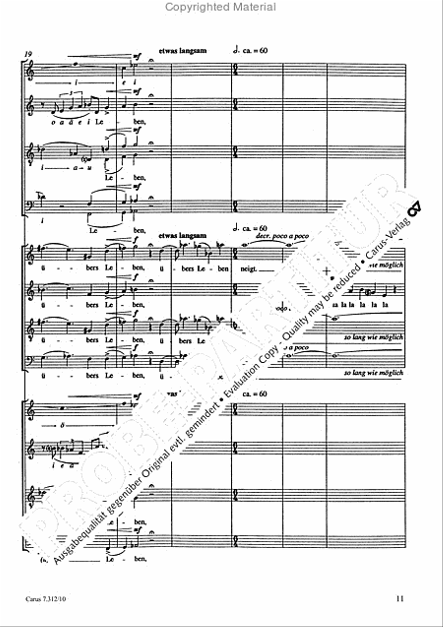 Variationen mit Celan-Gedichten III 4-Part scores gallery preview page 12