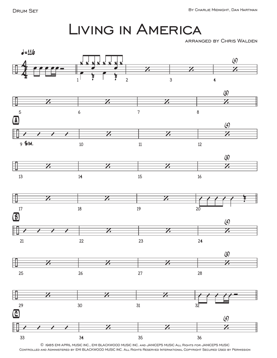 Living In America Living In America Small Ensemble scores gallery preview page 4