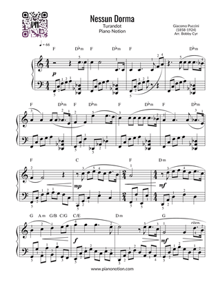 Nessun Dorma - Turandot (Piano Solo)