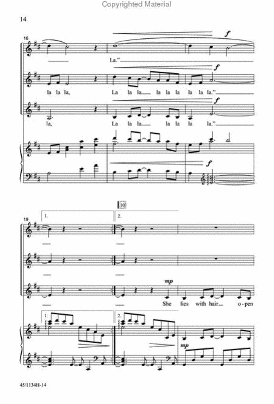 Singable Solutions for SSA Choirs SSA scores gallery preview page 13