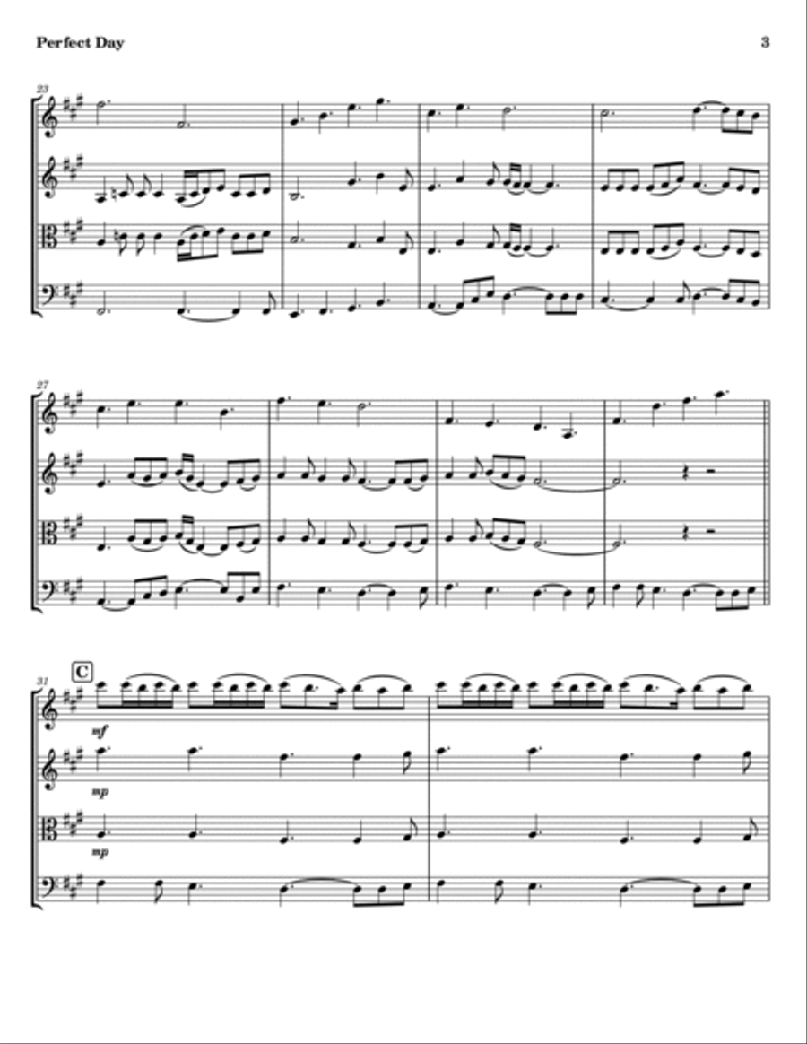 Perfect Day String Trio scores gallery preview page 3