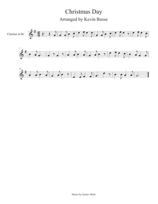 Christmas Day - Clarinet