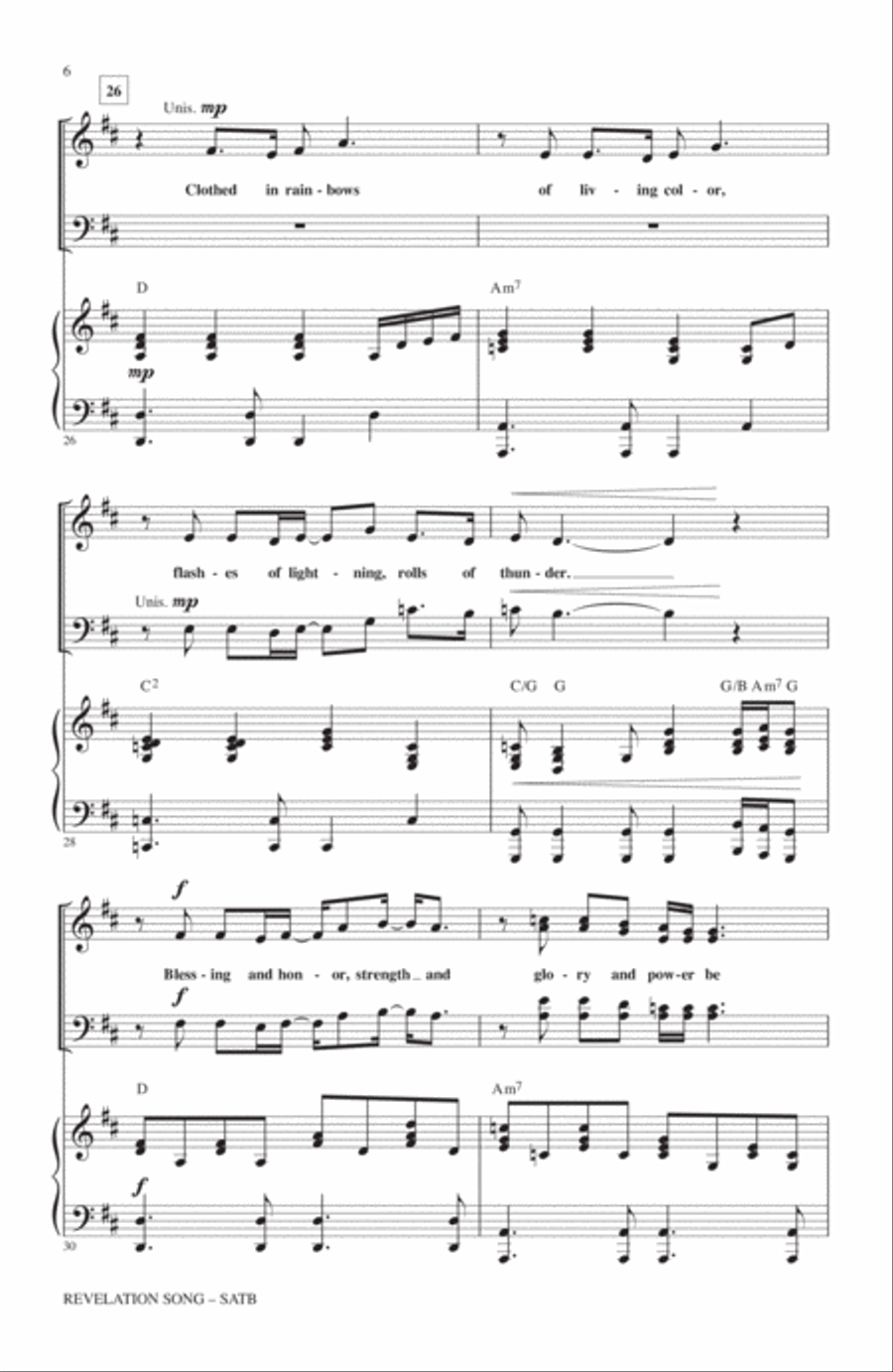 Revelation Song Revelation Song 4-Part scores gallery preview page 5
