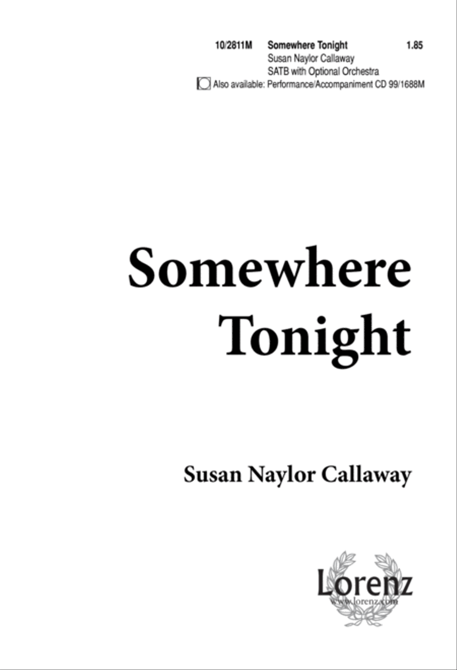 Somewhere, Tonight 4-Part scores gallery preview page 1