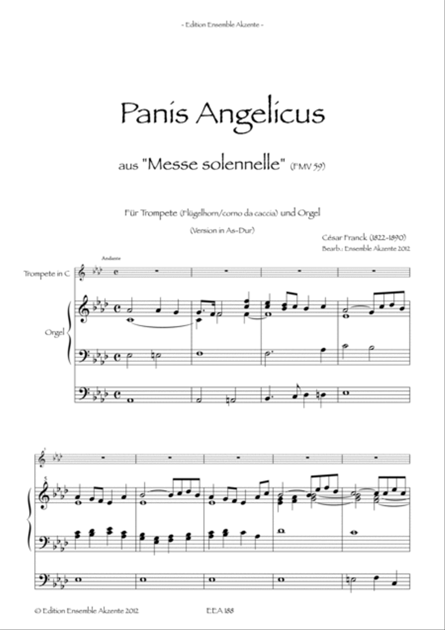 Panis Angelicus from „Missa Solennelle