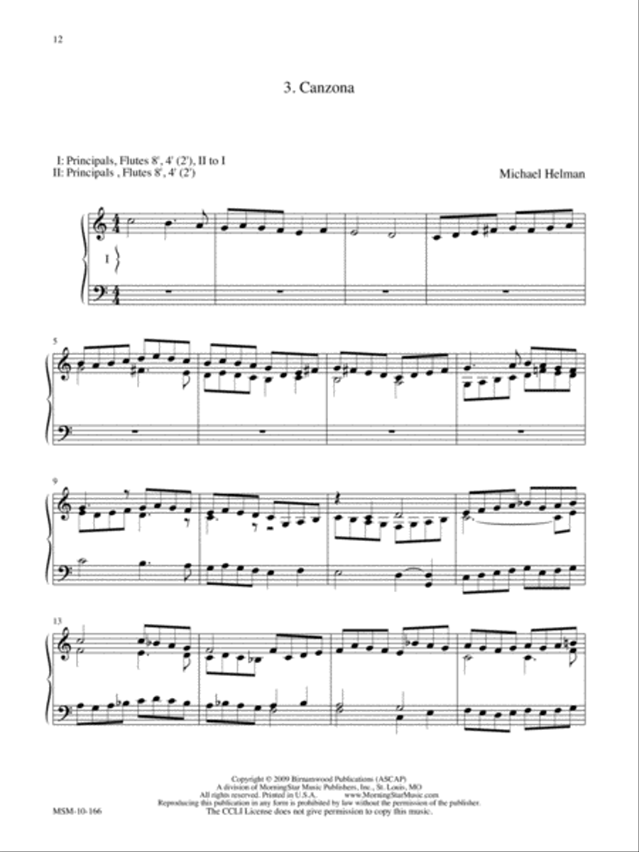 Joy to the World Variations for Organ Organ Solo scores gallery preview page 6