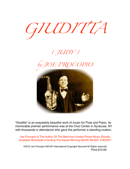 GIUDITTA ( JUDY ) FLUTE SOLO by Joe Procopio image number null