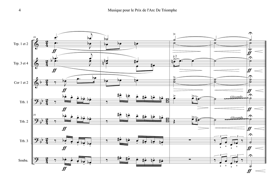 A very very short Fanfare, for brass - score and parts Small Ensemble scores gallery preview page 4