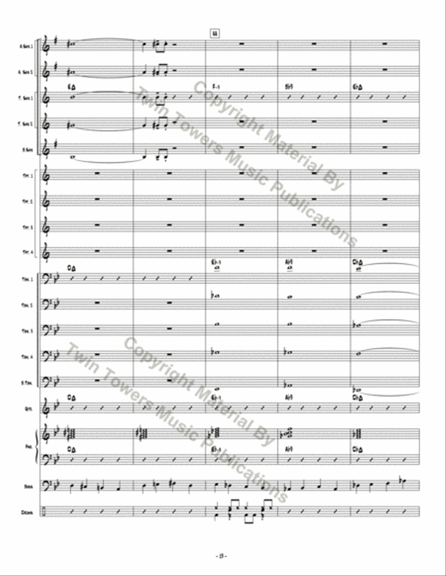 Rat in the Snack Room Jazz Ensemble scores gallery preview page 20