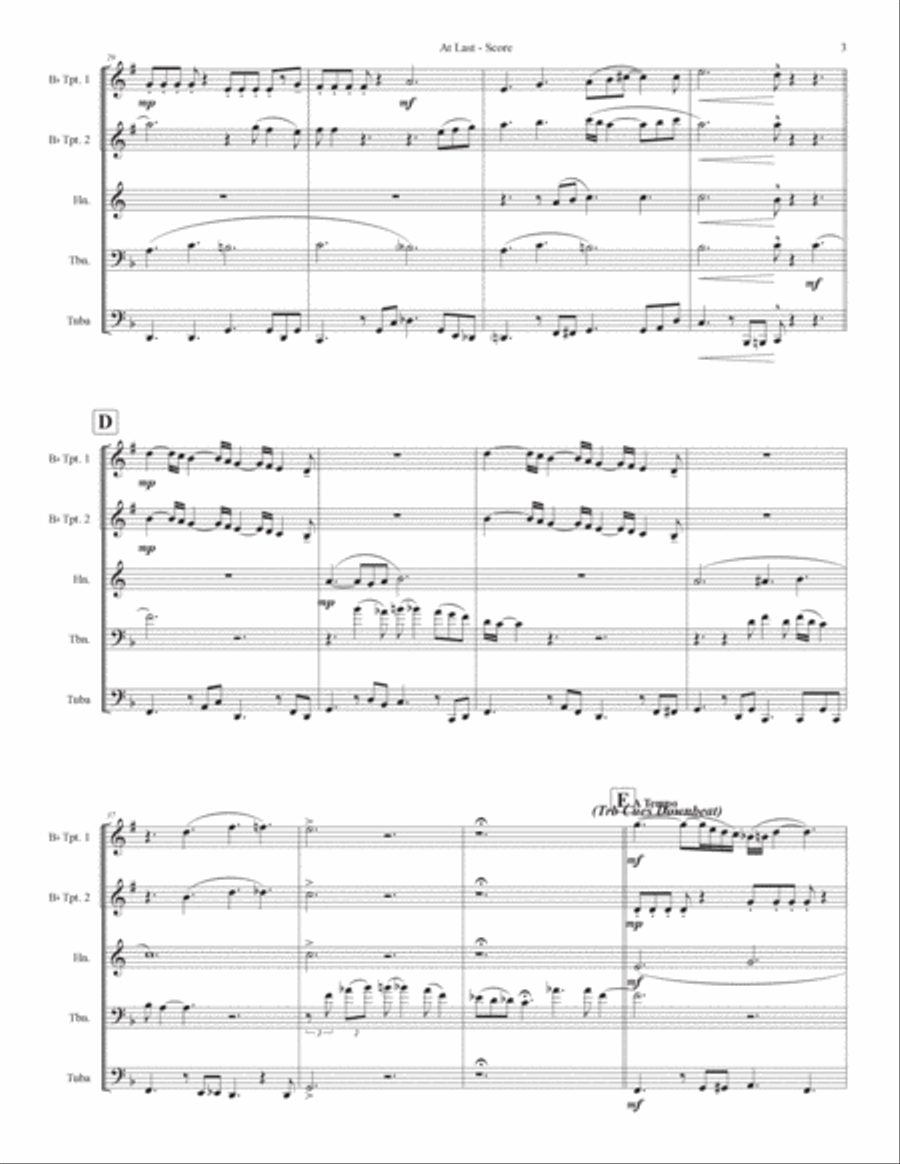 At Last Brass Quintet scores gallery preview page 3