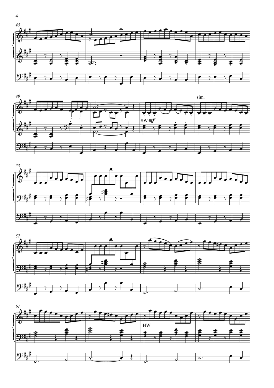Toccata alla celtica for Organ Celtic Fiddle scores gallery preview page 4