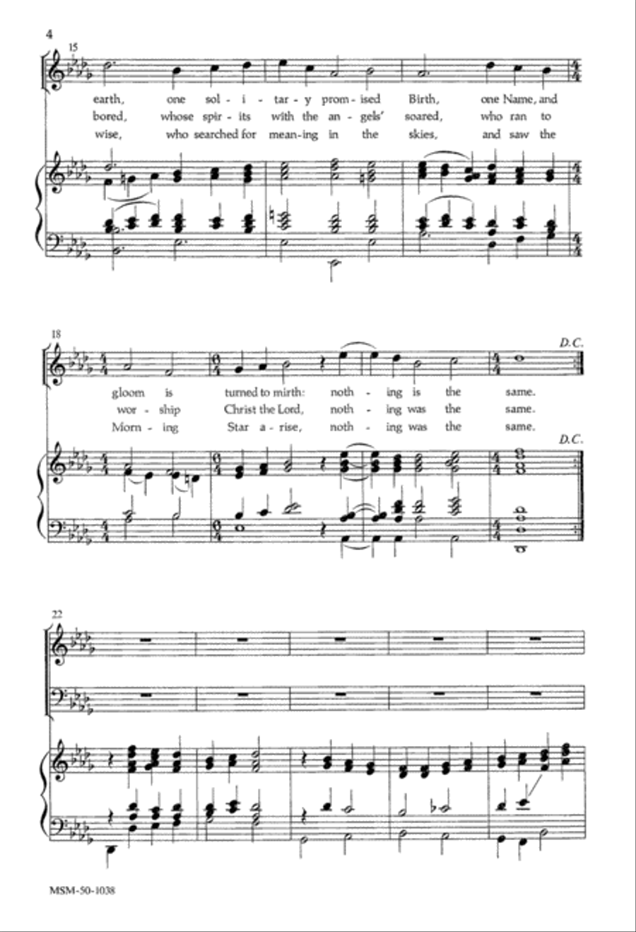 Ever Since the Savior Came 4-Part scores gallery preview page 2