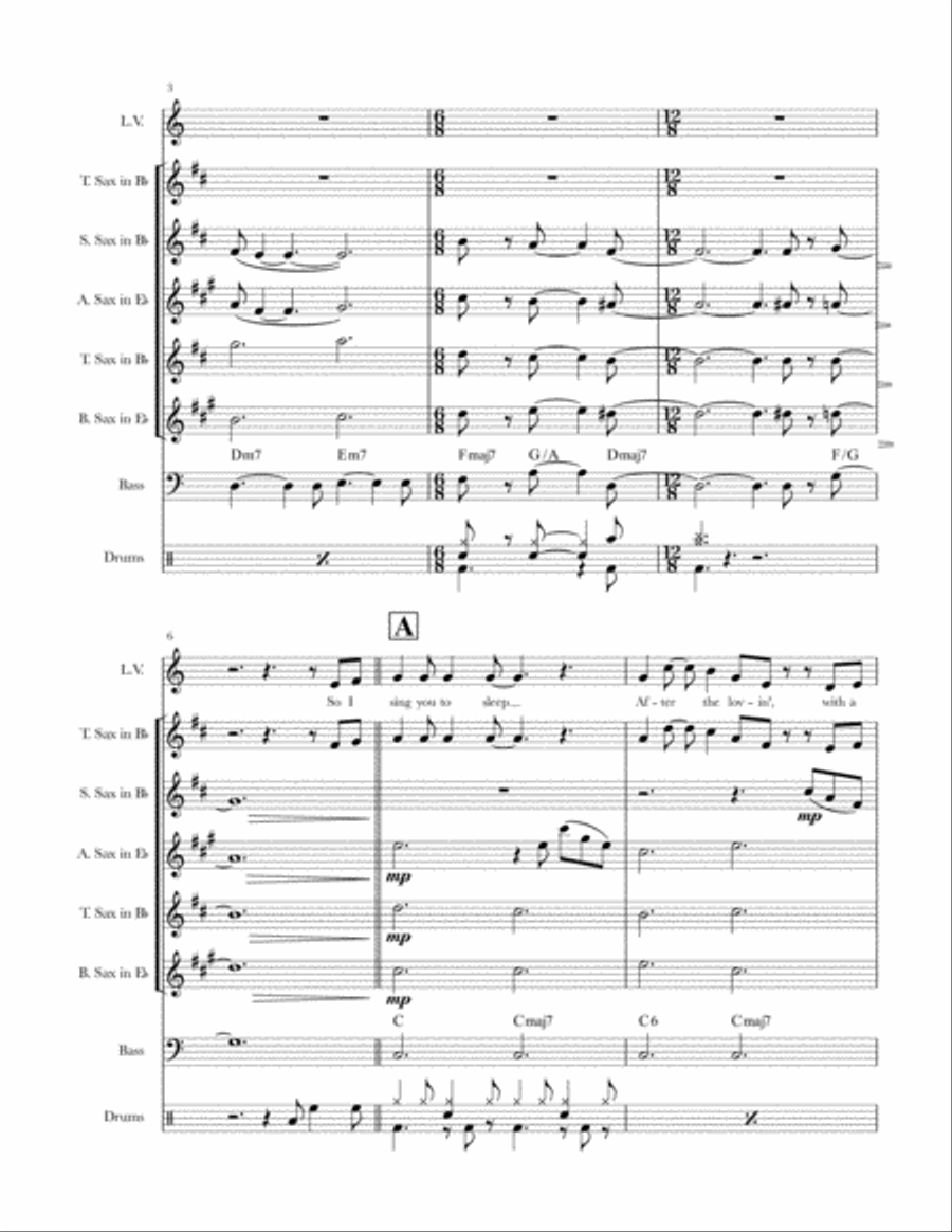 After The Lovin' Saxophone Quartet scores gallery preview page 3