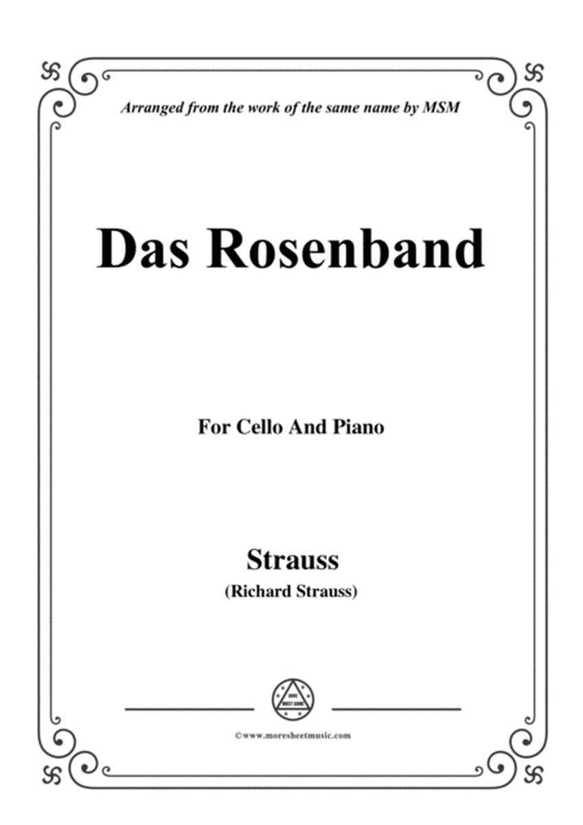 Richard Strauss-Das Rosenband, for Cello and Piano image number null