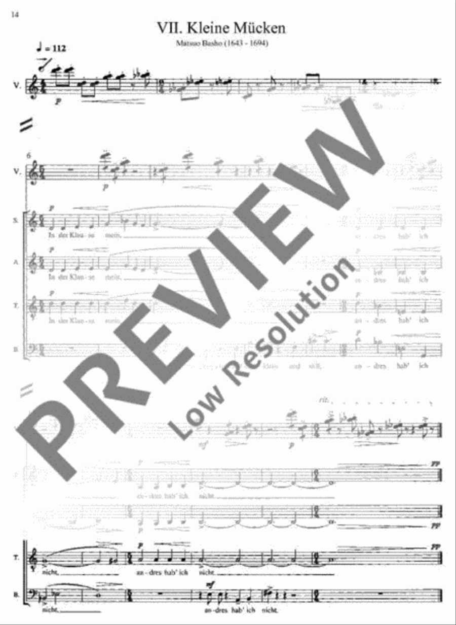 11 Haiku 4-Part scores gallery preview page 15