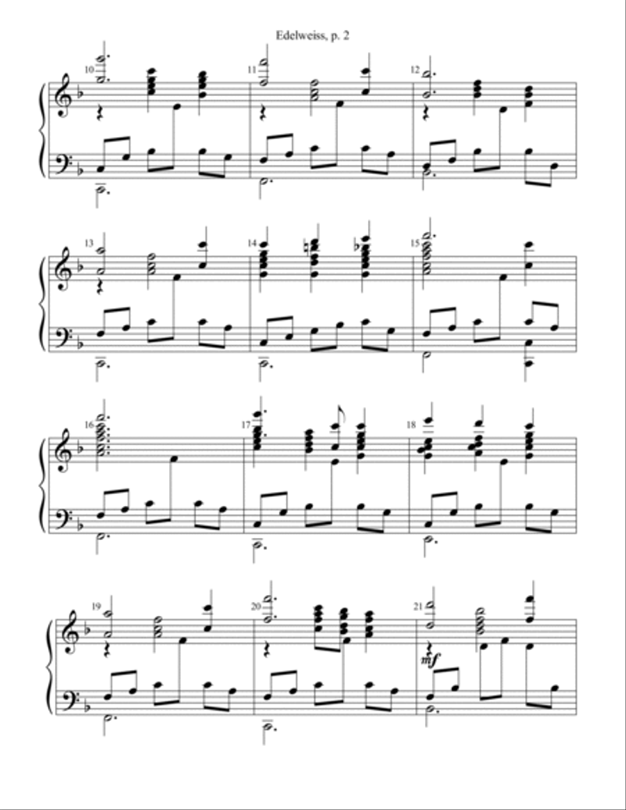 Edelweiss Handbell Choir scores gallery preview page 2