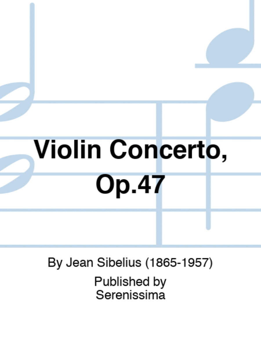 Violin Concerto, Op.47 Violin Concerto, Op.47 Violin Solo scores gallery preview page 1
