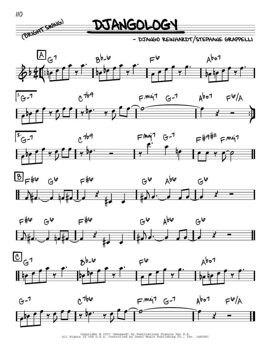 Djangology Djangology Piano scores gallery preview page 1