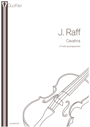 Raff - Cavatina, 2nd violin accompaniment