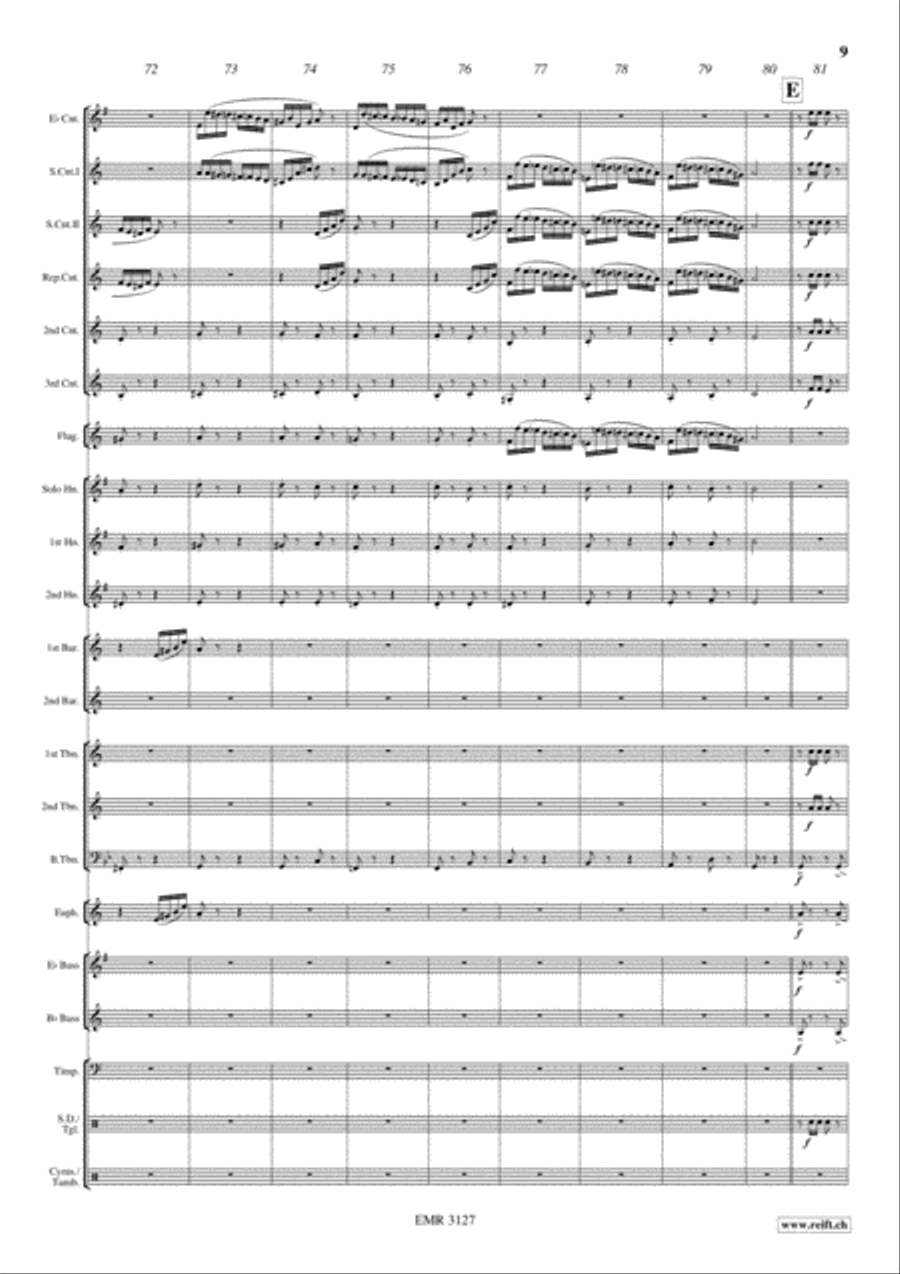 Caprice No. 24 Brass Band scores gallery preview page 10