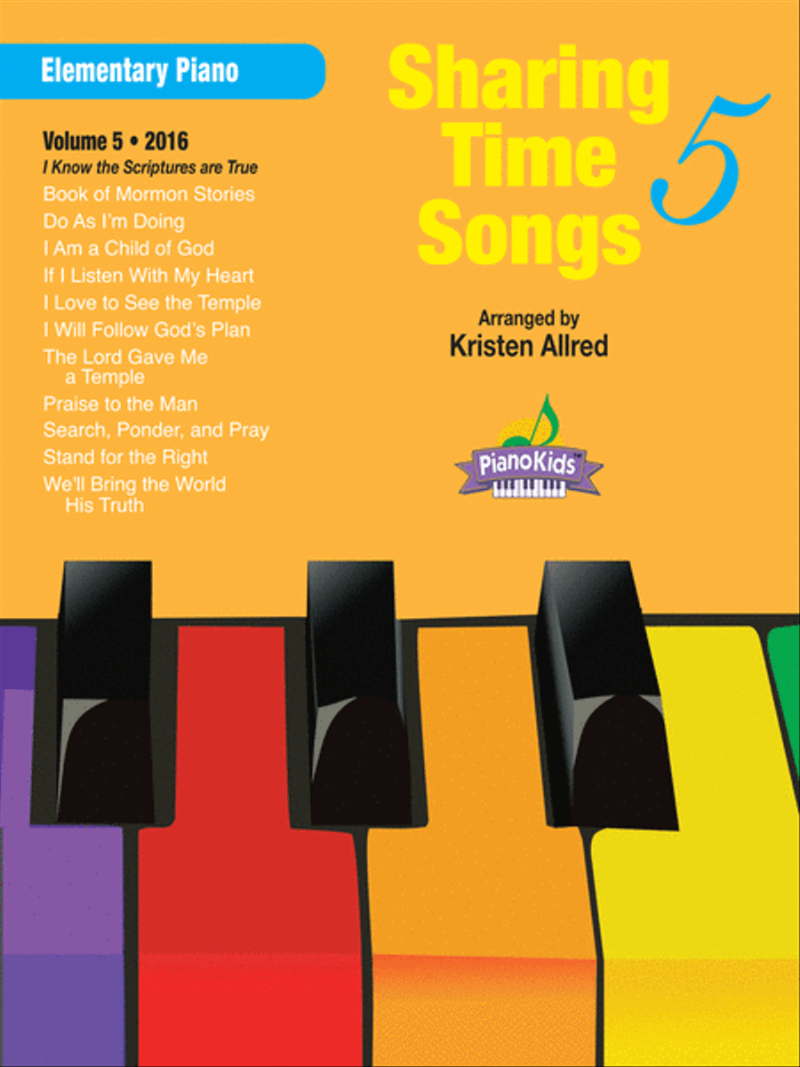 Sharing Time Songs Vol. 5 (2016) - Elementary Piano Easy Piano scores gallery preview page 1