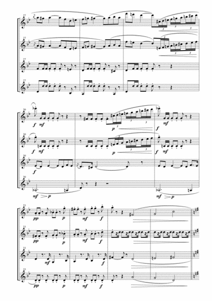 Toreador's Song from "Carmen Suite No. 2" for Clarinet Quartet image number null