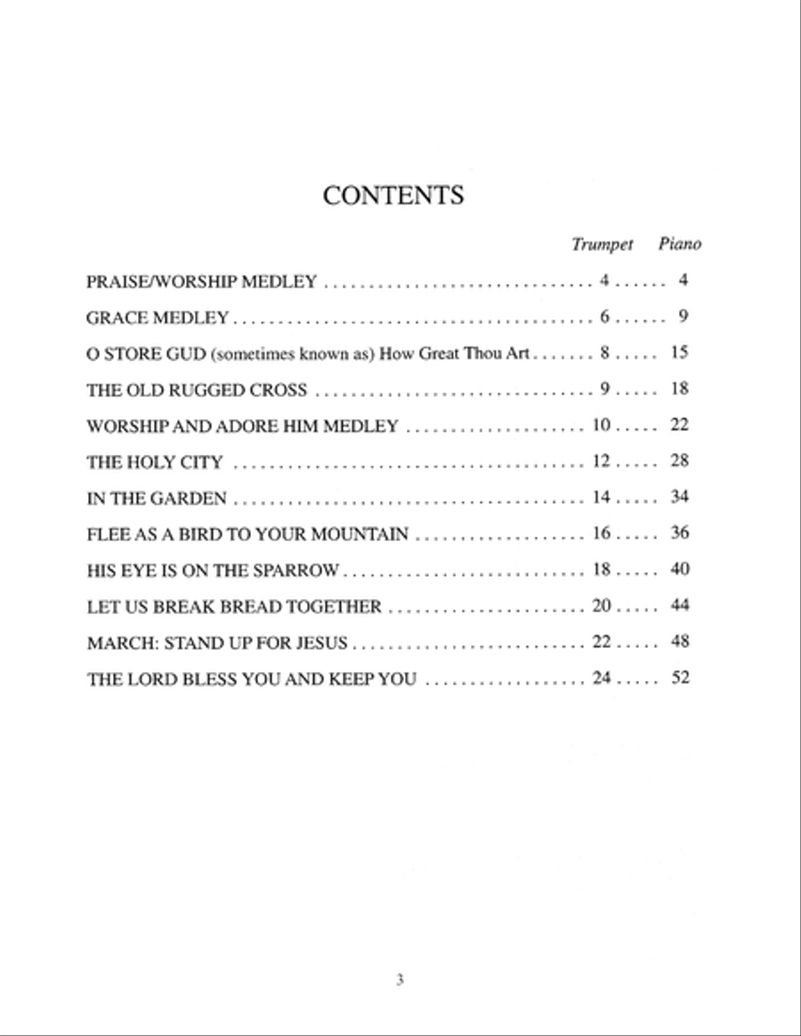 Gospel Trumpet Trumpet Solo scores gallery preview page 3