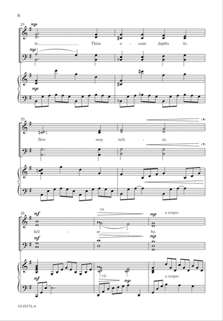 O Love That Will Not Let Me Go 4-Part scores gallery preview page 7