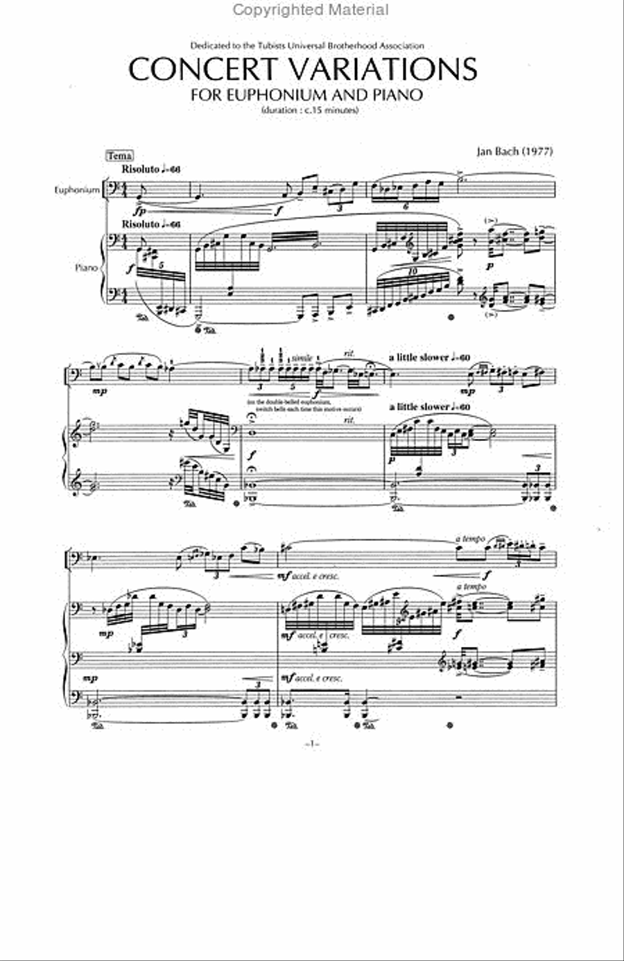 Concert Variations Concert Variations Euphonium scores gallery preview page 2