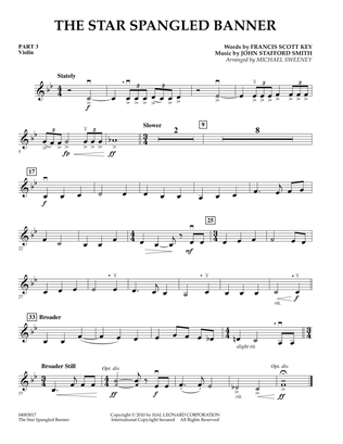 The Star Spangled Banner - Pt.3 - Violin