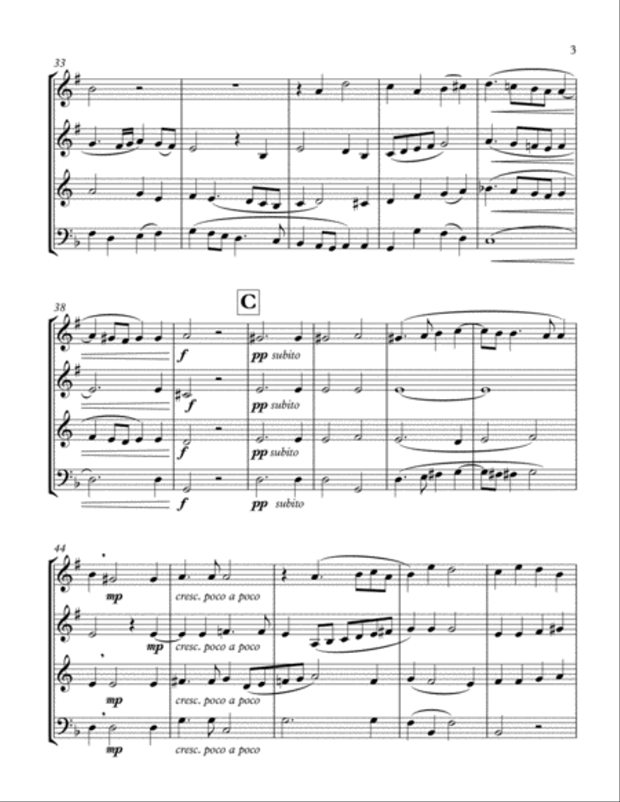 O Magnum Mysterium (de Victoria) Brass Ensemble scores gallery preview page 3