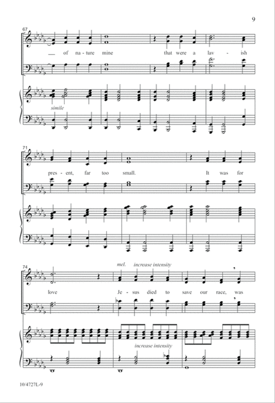 It Was for Love! It Was for Love! 4-Part scores gallery preview page 9
