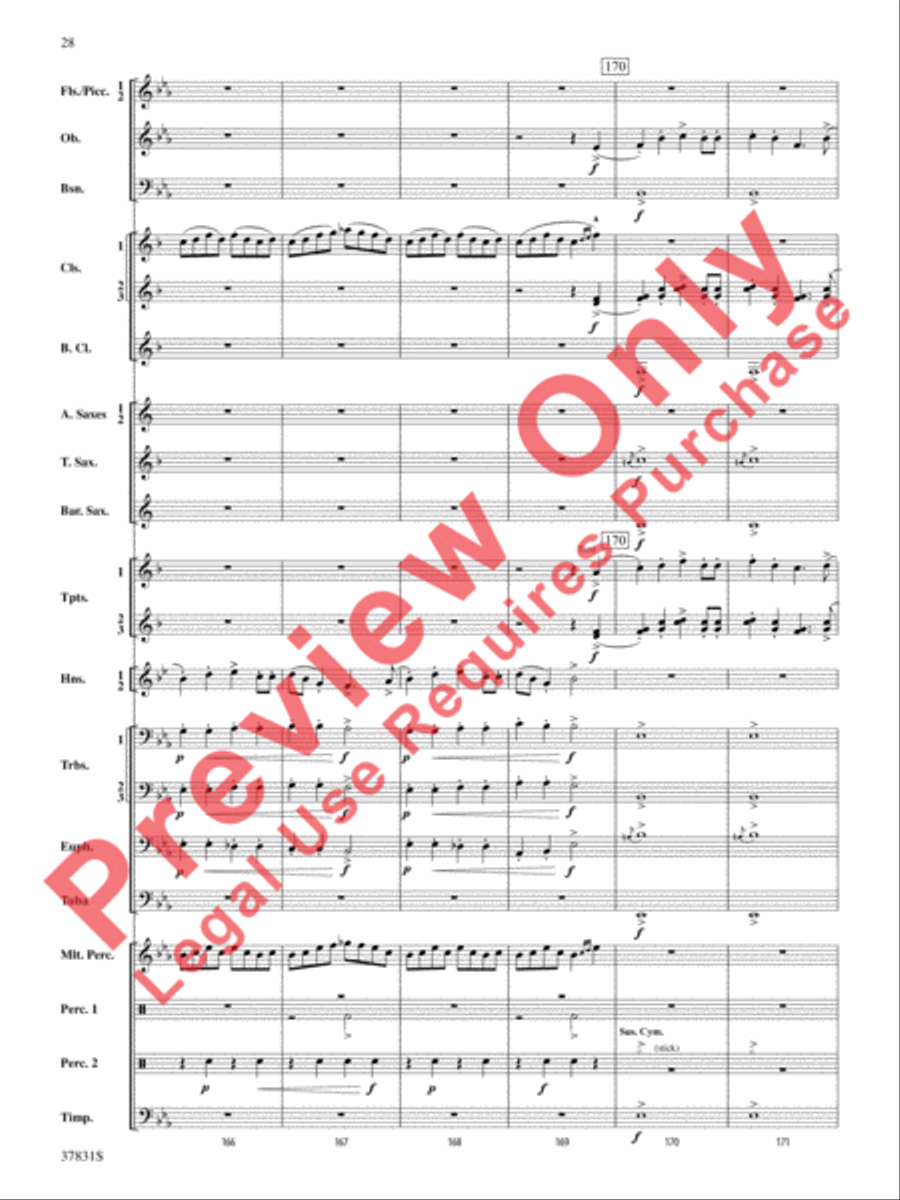 Saddle Up! Saddle Up! Concert Band scores gallery preview page 29