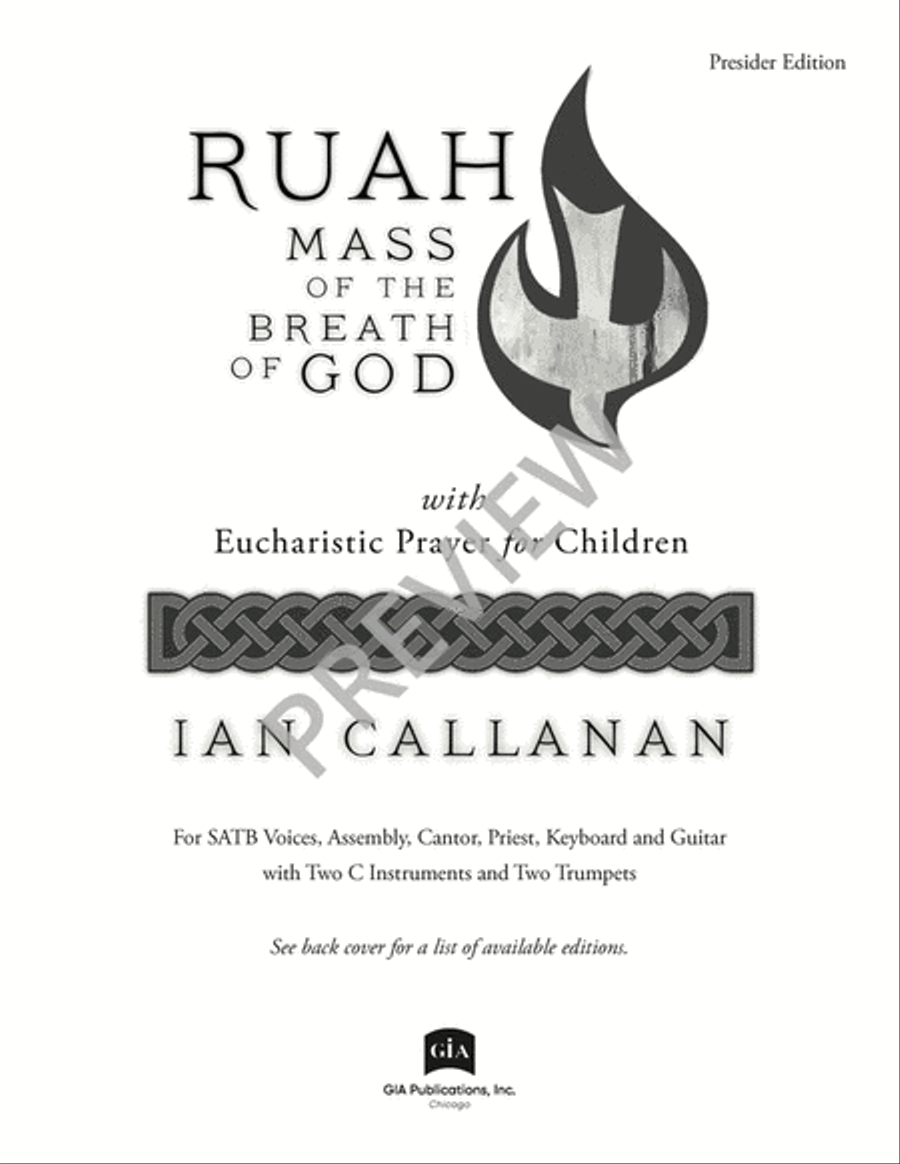 Ruah - Presider edition Ruah - Presider edition C Instrument scores gallery preview page 3