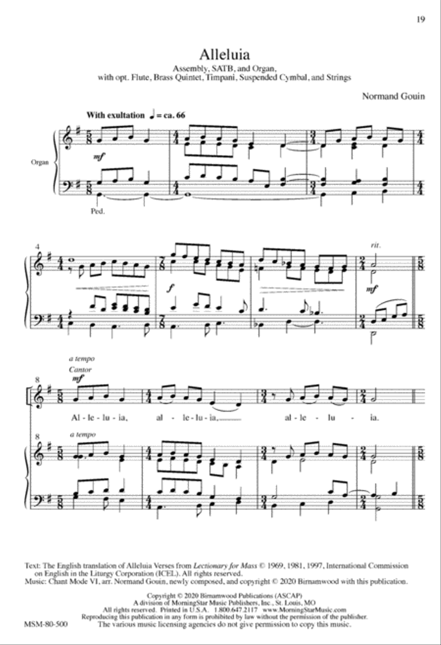 Mass of the Transfiguration (Choral Score) Mass of the Transfiguration (Choral Score) 4-Part scores gallery preview page 18