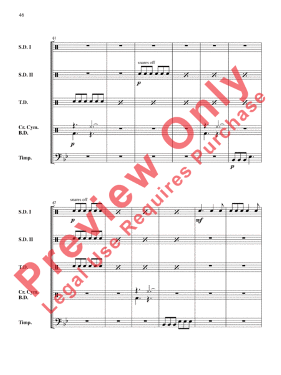 The Anthony J. Cirone Intermediate Percussion Ensemble Collection Percussion Ensemble scores gallery preview page 47