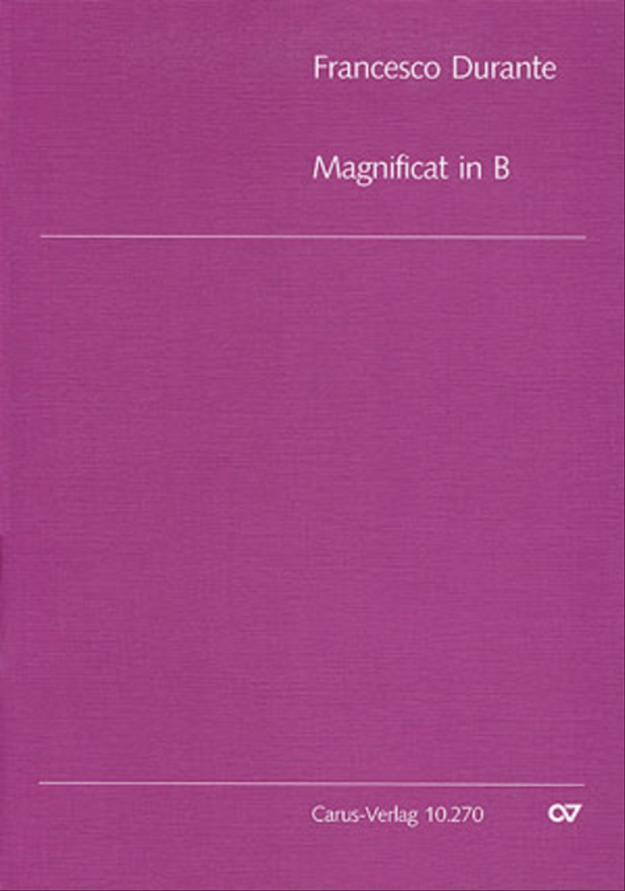 Magnificat in B flat major 4-Part scores gallery preview page 1