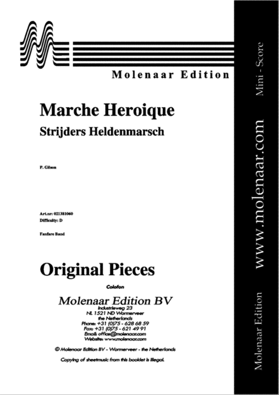 Marche Heroique Concert Band scores gallery preview page 2