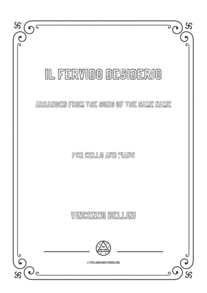 Bellini-Il fervido desiderio,for Cello and Piano image number null