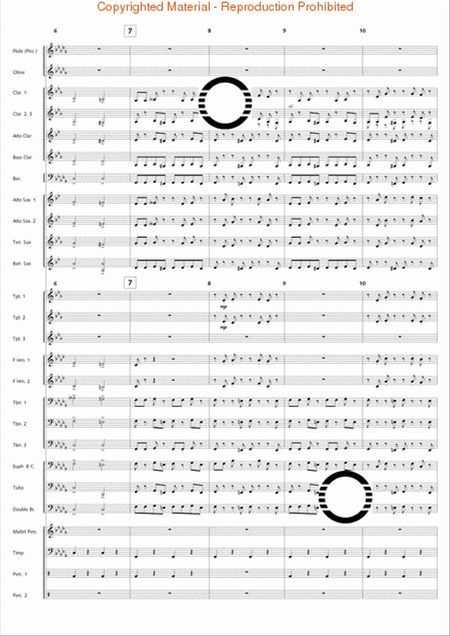 Academic Festival Overture Concert Band scores gallery preview page 3