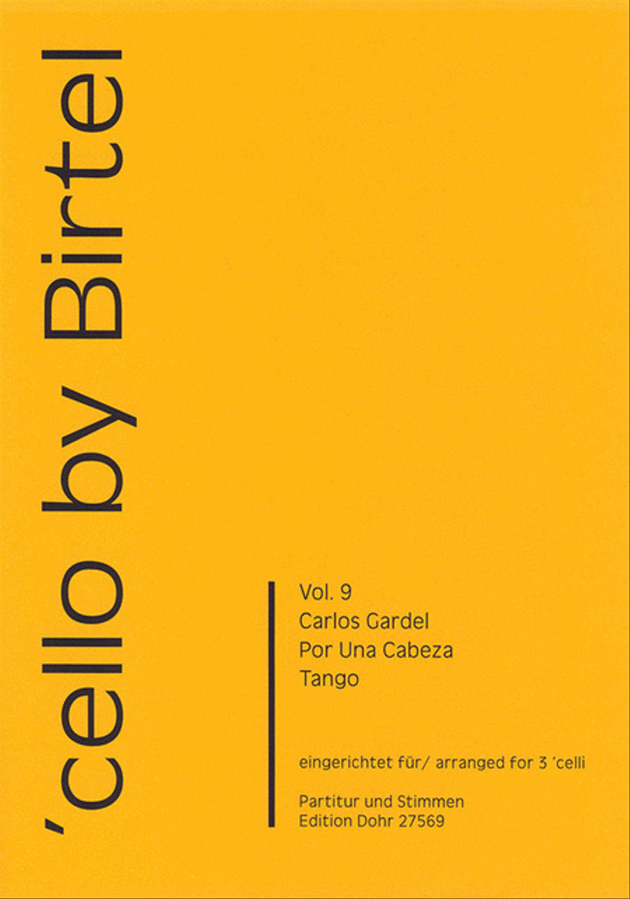 Por Una Cabeza -Tango- (für drei Violoncelli) Cello scores gallery preview page 1