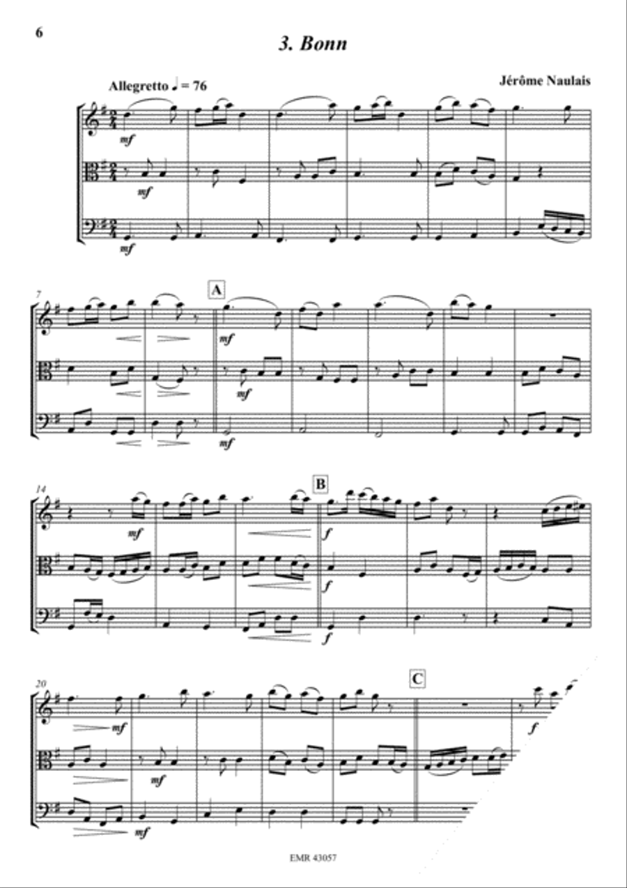 A Musical Journey A Musical Journey String Trio scores gallery preview page 6
