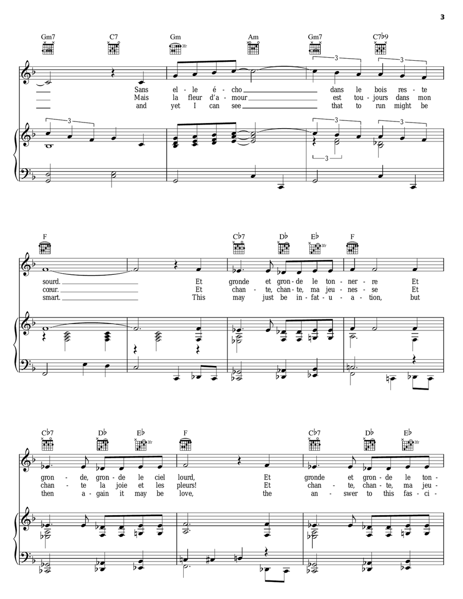 Serenade Portugaise Piano, Vocal, Guitar scores gallery preview page 3