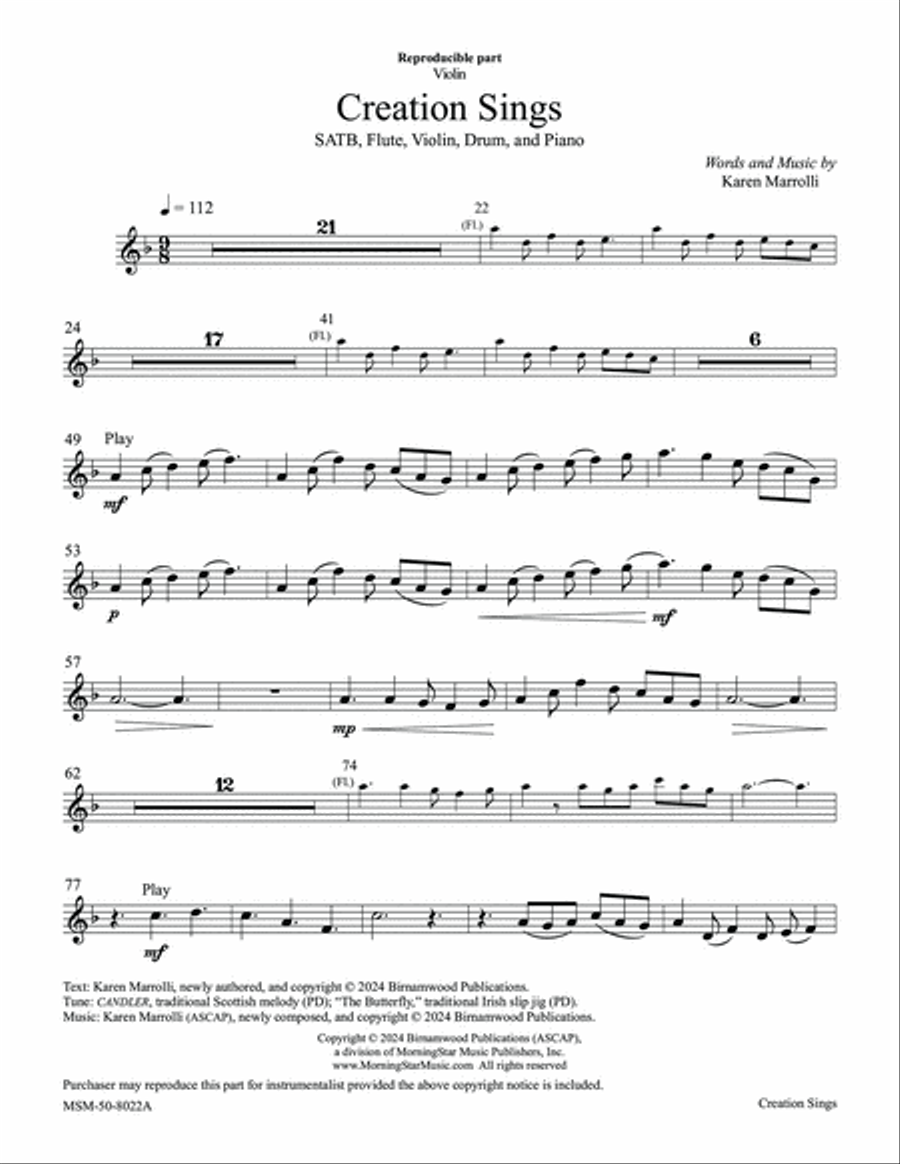 Creation Sings Creation Sings Choir scores gallery preview page 4