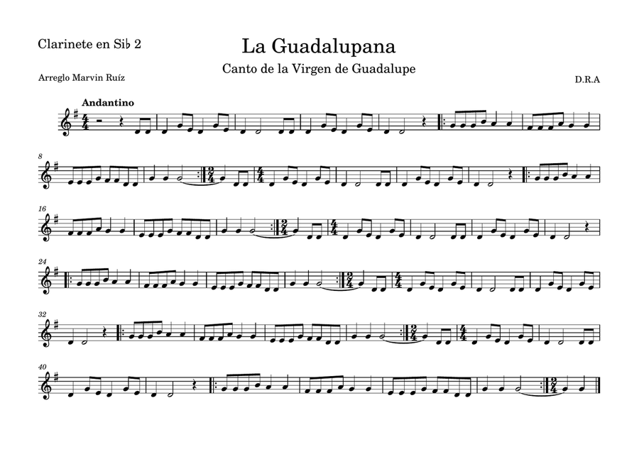 La Guadalupana Concert Band scores gallery preview page 3