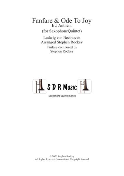 Fanfare and Ode To Joy for Saxophone Quintet image number null